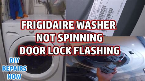 frigidaire washer door not locking